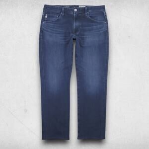 AG Jeans Men 34 Blue Graduate Tailored Leg Denim 360 Stretch Designer Casual